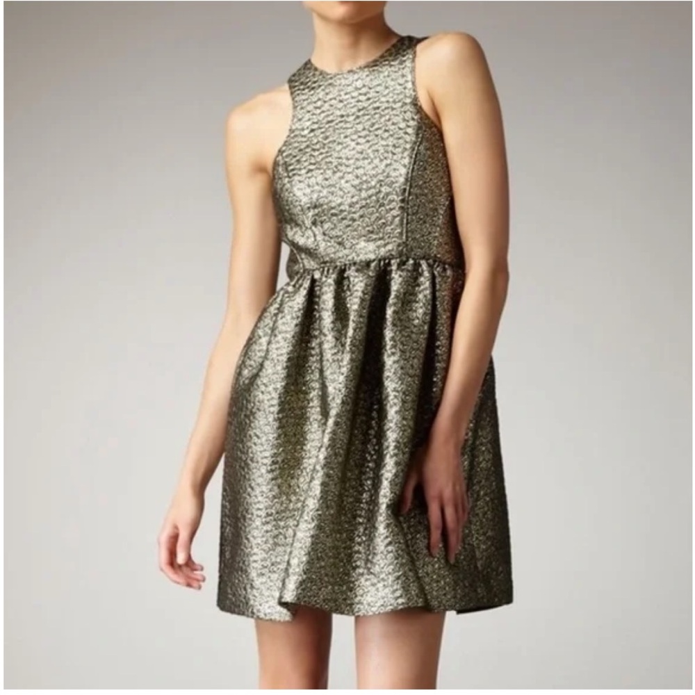 Tibi Metallic Mini Dress